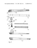 Merchandise Securing Device Having a Recessed Closure diagram and image