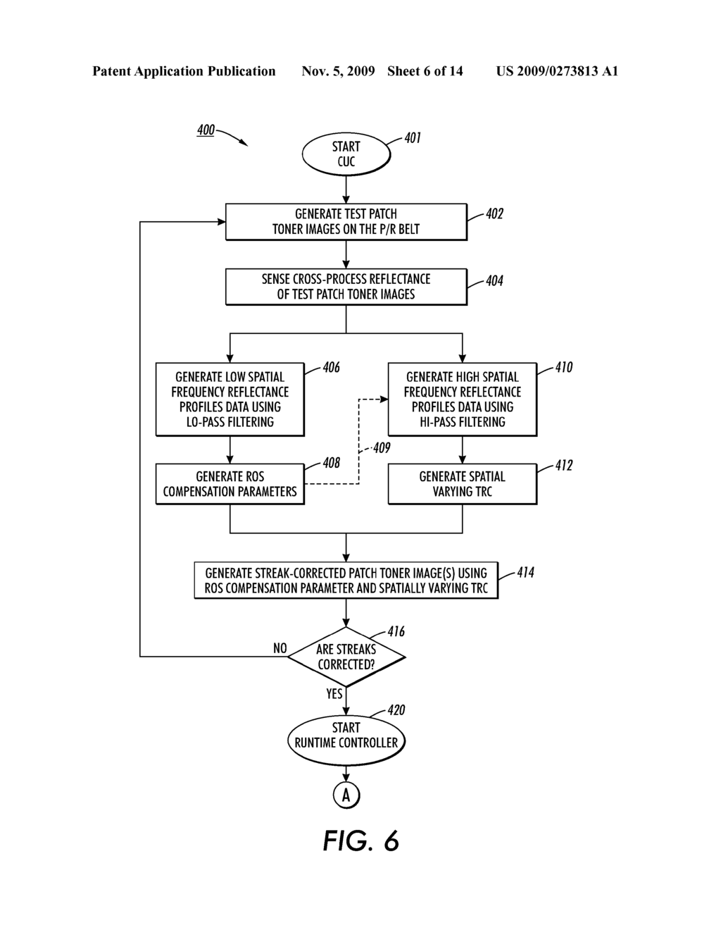 METHOD OF CORRECTING STREAKS USING EXPOSURE MODULATION AND SPATIALLY VARYING TRCS - diagram, schematic, and image 07