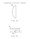 Mirror device comprising micromirrors possessing a specific natural oscillation frequency diagram and image