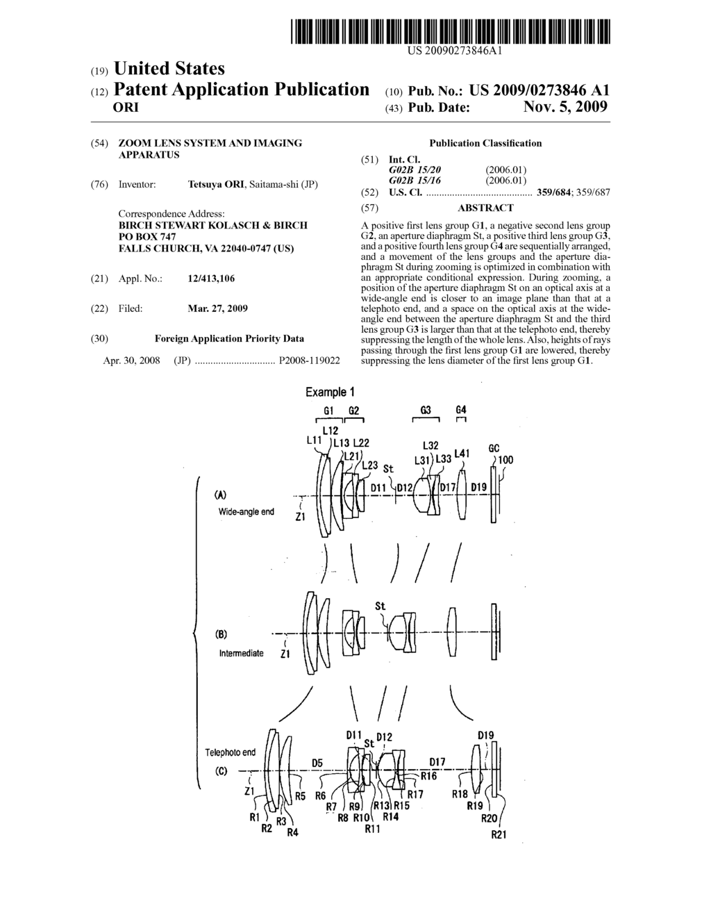 ZOOM LENS SYSTEM AND IMAGING APPARATUS - diagram, schematic, and image 01