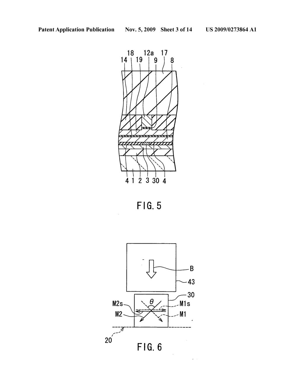 Magnetoresistive element including two ferromagnetic layers - diagram, schematic, and image 04