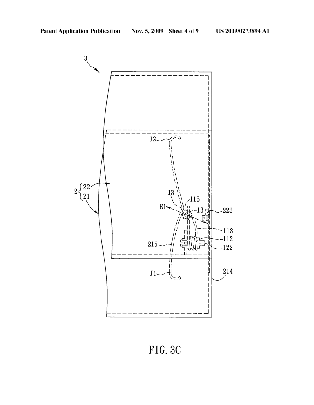 TORSION SPRING ASSEMBLY AND PORTABLE ELECTRONIC DEVICE WITH TORSION SPRING ASSEMBLY - diagram, schematic, and image 05