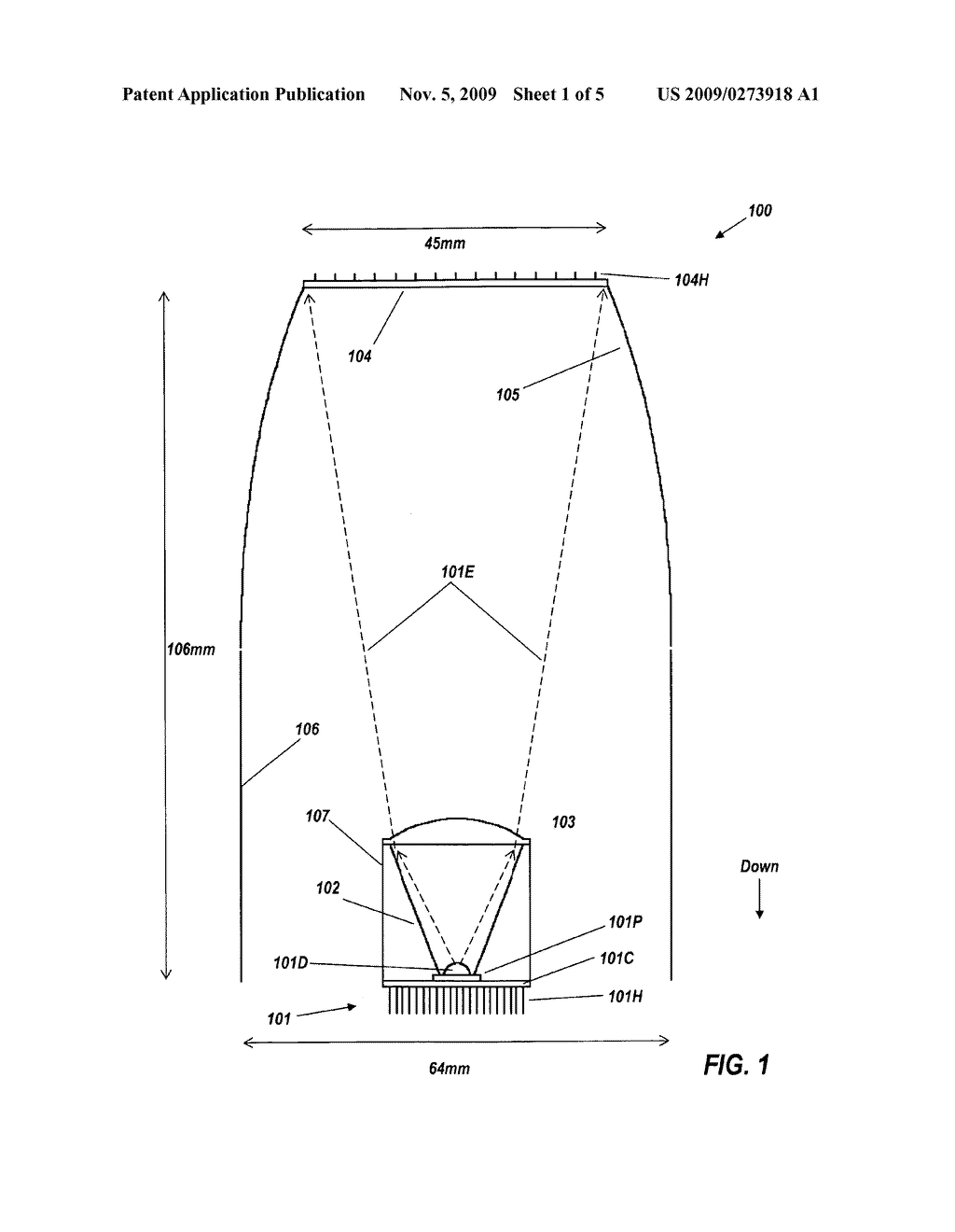 Remote-phosphor led downlight - diagram, schematic, and image 02