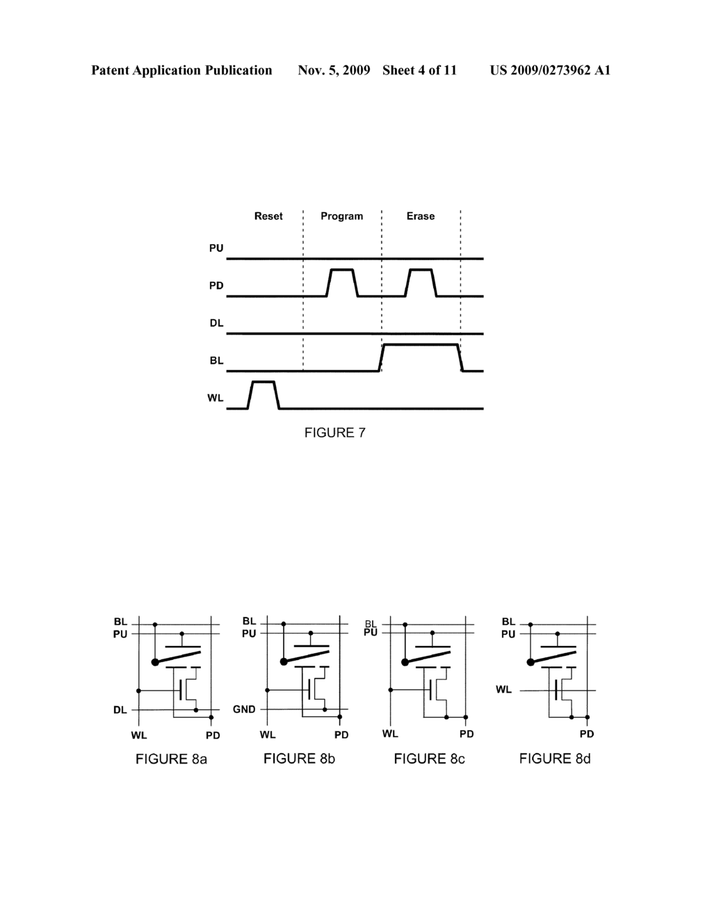 FOUR-TERMINAL MULTIPLE-TIME PROGRAMMABLE MEMORY BITCELL AND ARRAY ARCHITECTURE - diagram, schematic, and image 05