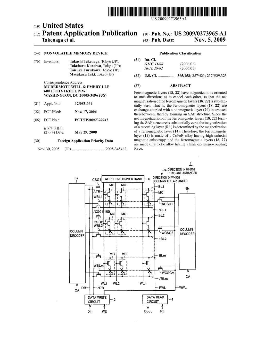 Nonvolatile Memory Device - diagram, schematic, and image 01