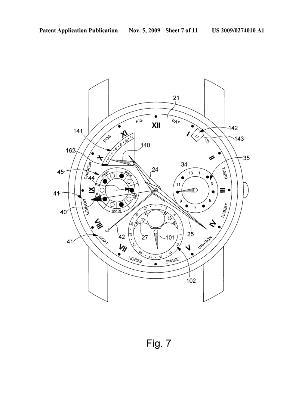 CHINESE MECHANICAL CALENDAR TIMEPIECE - diagram, schematic, and image 08