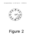 Calculating clock (multiplication figure) diagram and image