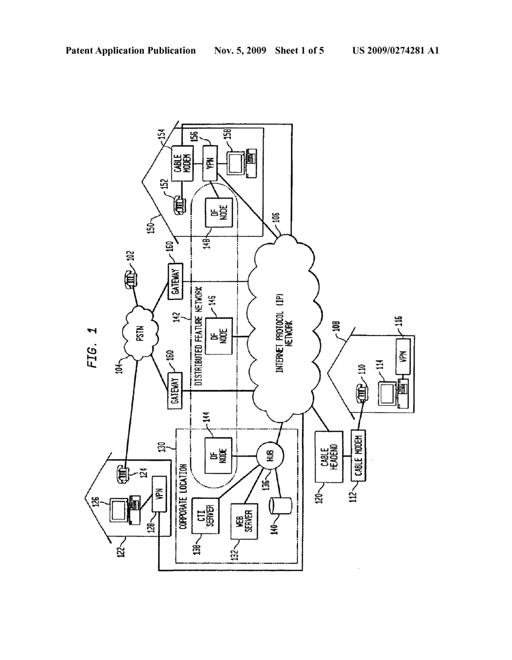 METHOD AND SYSTEM FOR PROVIDING COMMUNICATION CONTROL FUNCTIONALITY AT A REMOTELY LOCATED SITE USING A DISTRIBUTED FEATURE ARCHITECTURE - diagram, schematic, and image 02