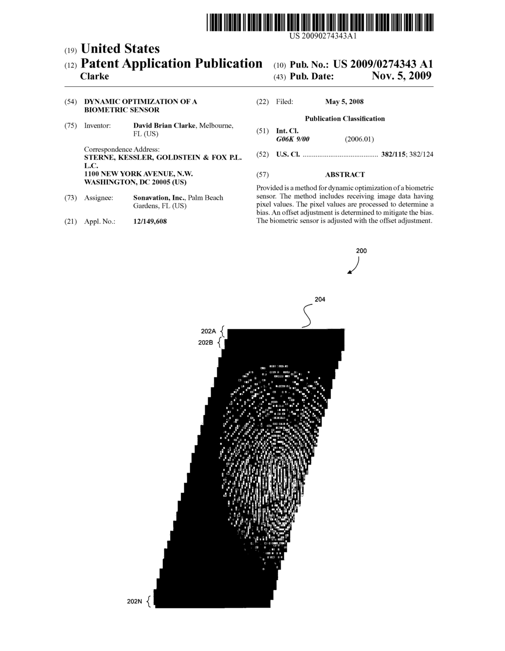 Dynamic optimization of a biometric sensor - diagram, schematic, and image 01