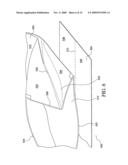 Adhesive closure strip for bulk material product bag diagram and image