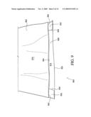 Adhesive closure strip for bulk material product bag diagram and image