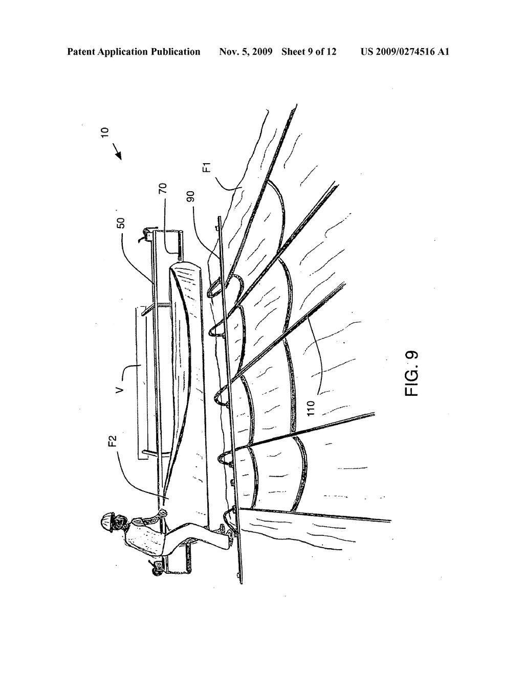 Geotextile applicator device and method - diagram, schematic, and image 10