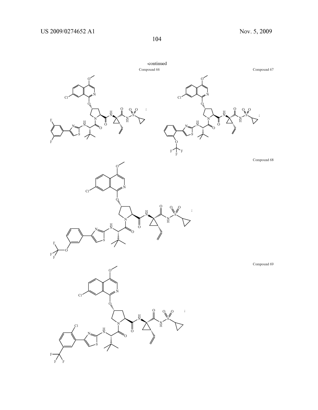 Hepatitis C Virus Inhibitors - diagram, schematic, and image 105