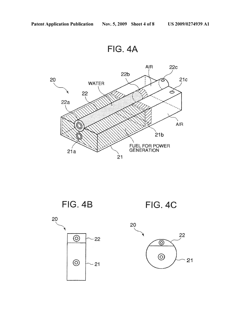 FUEL CELL SYSTEM, FUEL CELL SYSTEM DRIVE METHOD AND FUEL CONTAINER FOR POWER GENERATION - diagram, schematic, and image 05