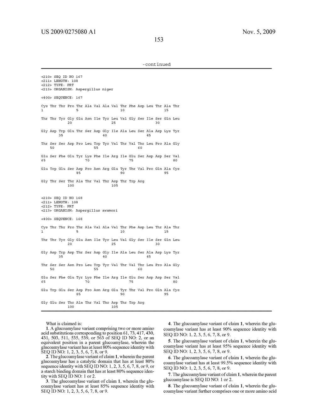 Glucoamylase variants with altered properties - diagram, schematic, and image 171