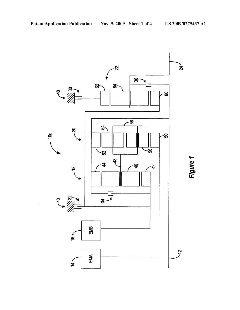 ELECTRIC VARIABLE TRANSMISSION FOR HYBRID ELECTRIC VEHICLES WITH TWO FORWARD MODES AND FOUR FIXED GEARS - diagram, schematic, and image 02