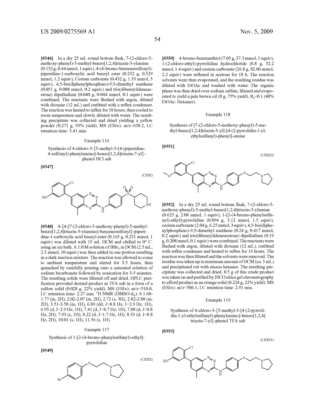 Benzotriazine Inhibitors of Kinases - diagram, schematic, and image 55