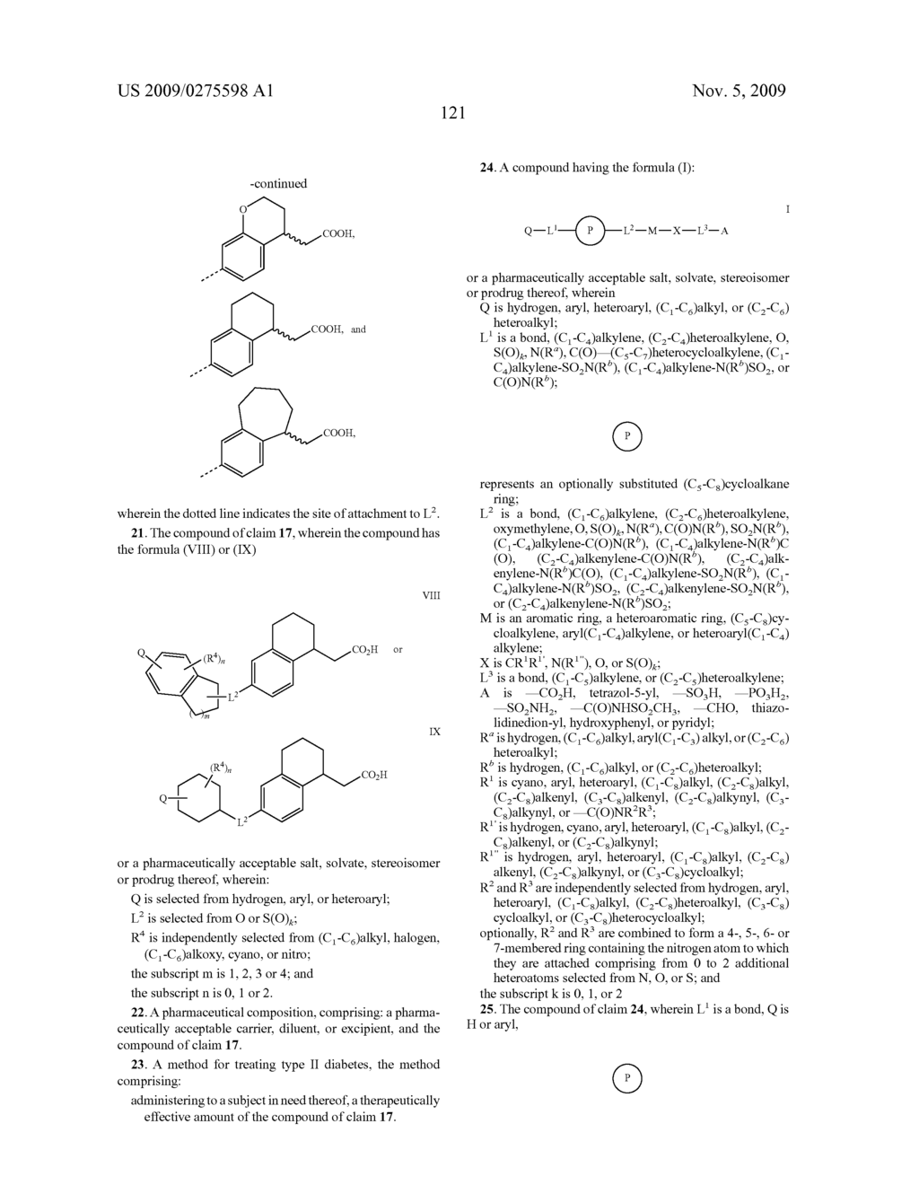 Conformationally constrained 3-(4-hydroxy-phenyl)-substituted-propanoic acids useful for treating metabolic disorders - diagram, schematic, and image 122