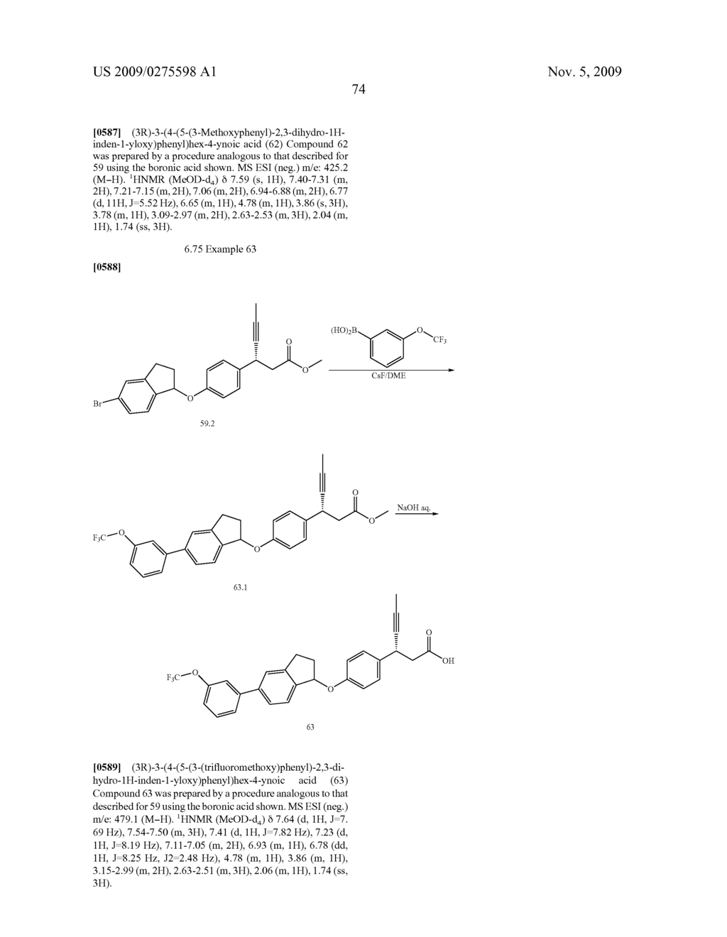 Conformationally constrained 3-(4-hydroxy-phenyl)-substituted-propanoic acids useful for treating metabolic disorders - diagram, schematic, and image 75