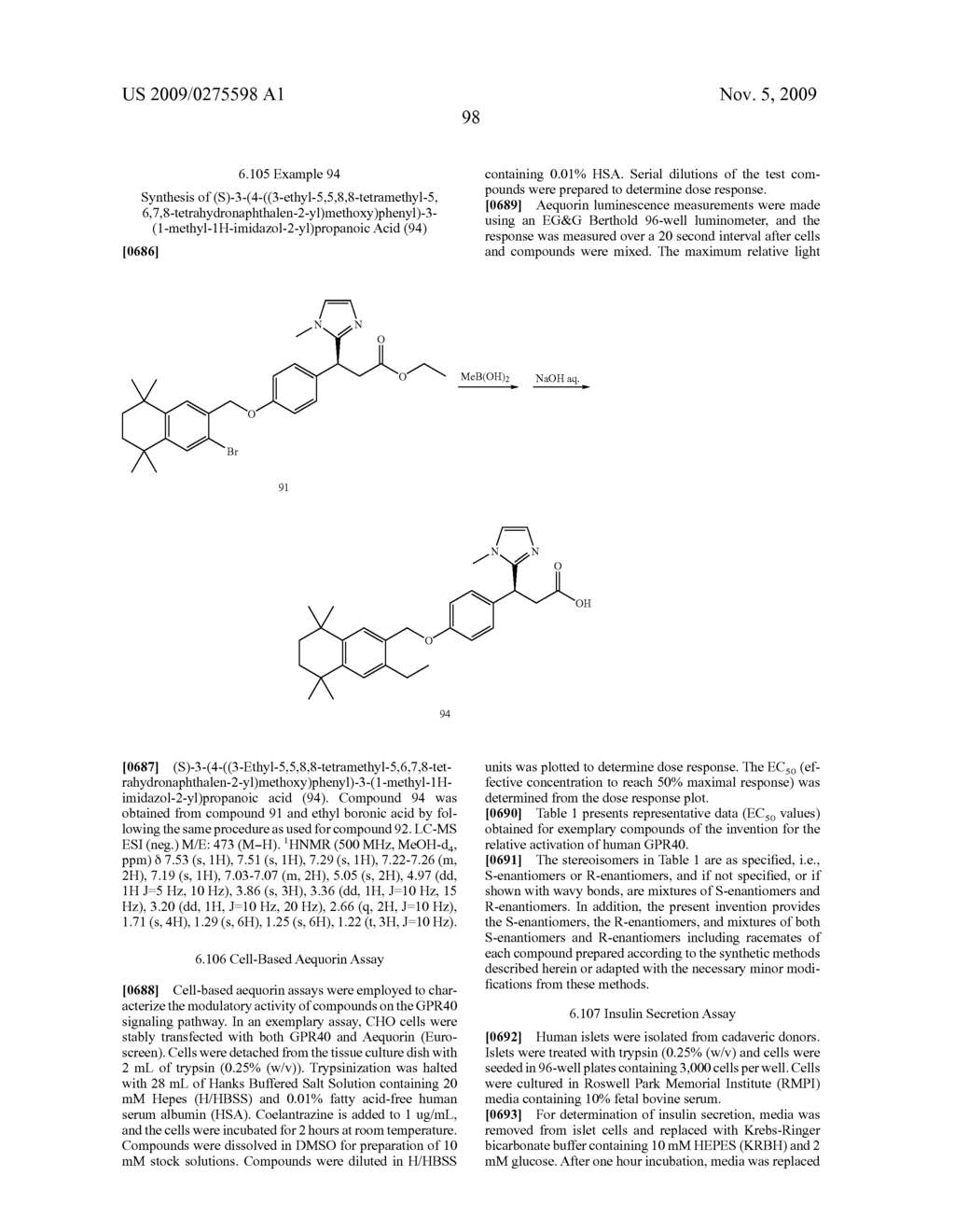 Conformationally constrained 3-(4-hydroxy-phenyl)-substituted-propanoic acids useful for treating metabolic disorders - diagram, schematic, and image 99