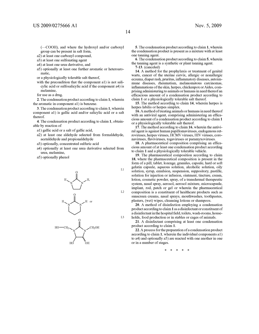 CONDENSATION PRODUCTS, METHOD FOR THEIR PRODUCTION AND USE THEREOF IN MEDICAMENTS, AS DISINFECTANTS OR AS A TANNIN - diagram, schematic, and image 15