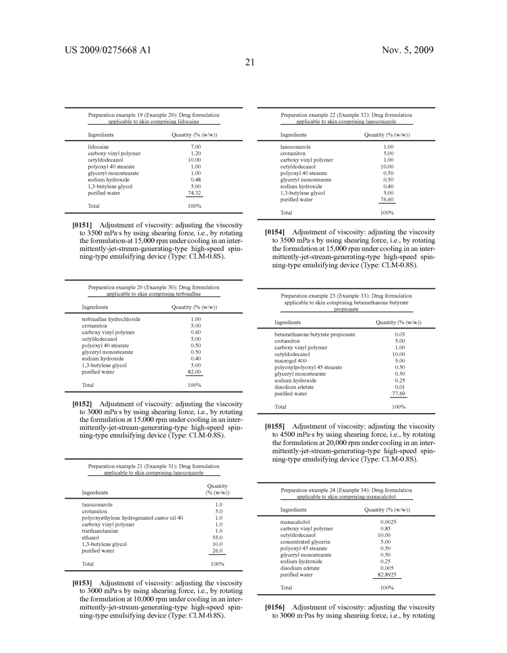 Sprayable Gel-Type Skin/Mucosa-Adhesive Preparation and Administration System Using the Preparation - diagram, schematic, and image 31