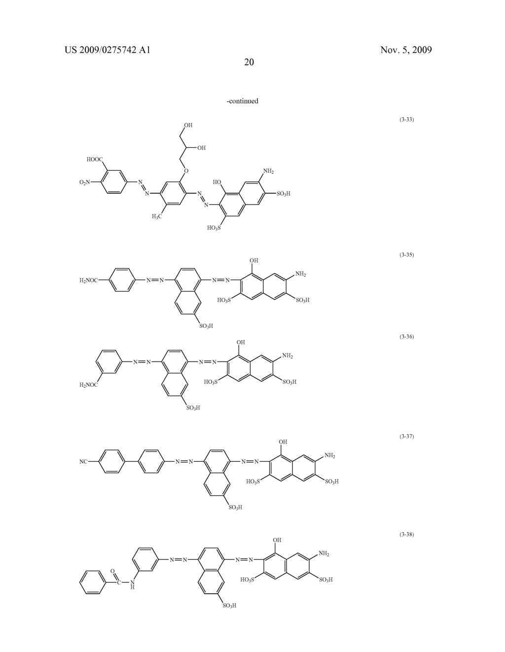 COLORING MATTER FOR ANISOTROPIC COLORING MATTER FILM, COMPOSITION COMPRISING SAID COLORING MATTER, ANISOTROPIC COLORING MATTER FILM, AND POLARIZING ELEMENT - diagram, schematic, and image 22