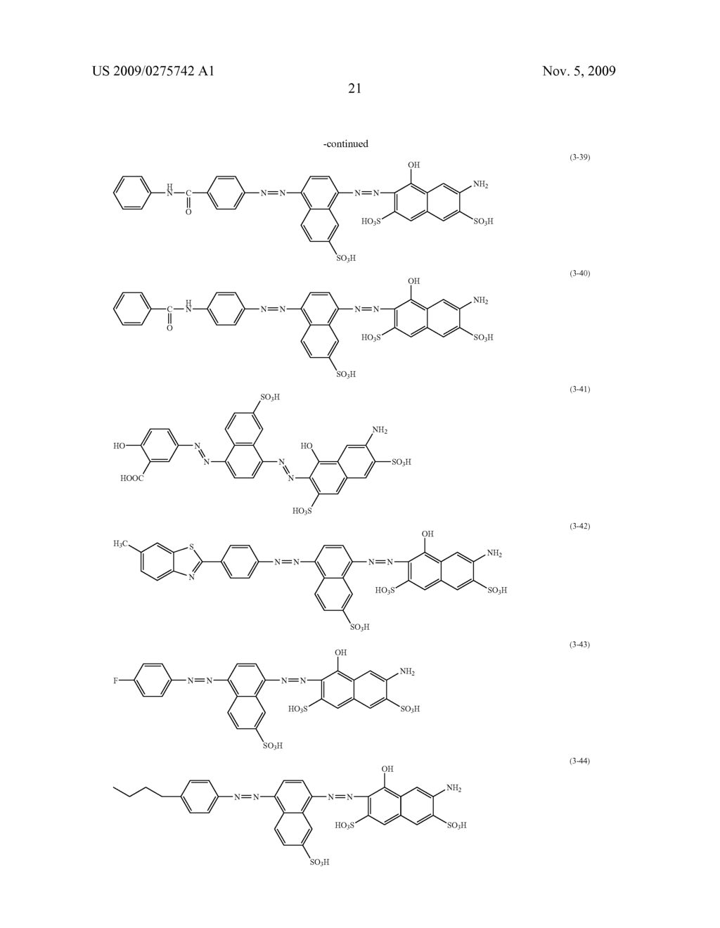 COLORING MATTER FOR ANISOTROPIC COLORING MATTER FILM, COMPOSITION COMPRISING SAID COLORING MATTER, ANISOTROPIC COLORING MATTER FILM, AND POLARIZING ELEMENT - diagram, schematic, and image 23