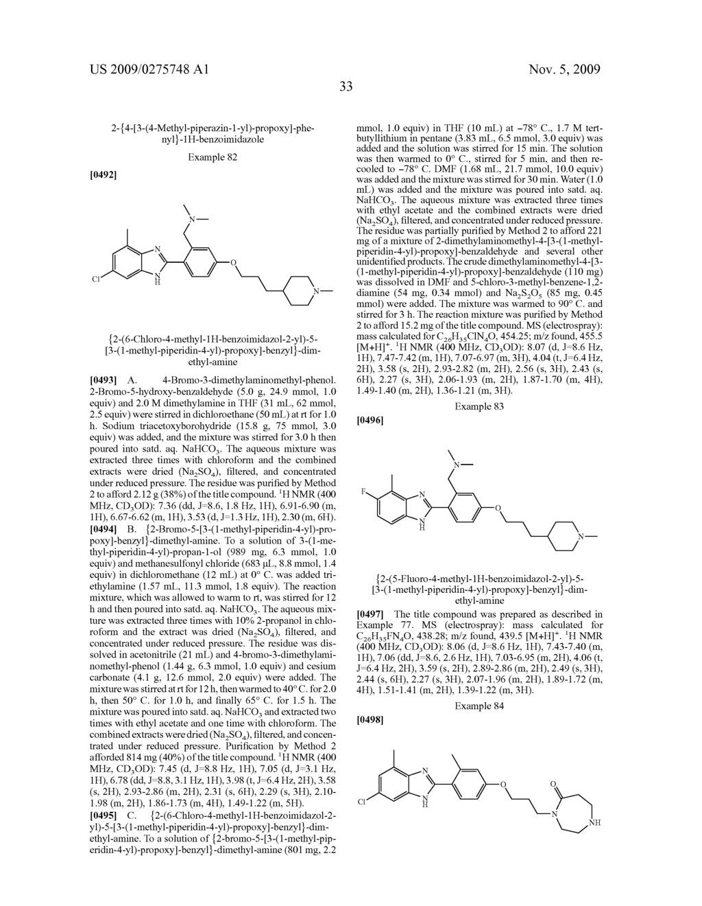 Benzoimidazole compounds - diagram, schematic, and image 34