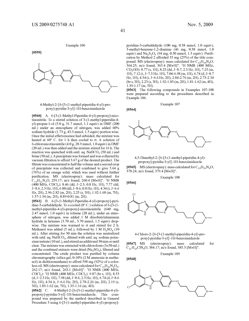 Benzoimidazole compounds - diagram, schematic, and image 42