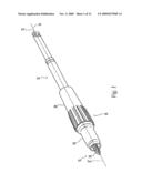 ADJUSTABLE LENGTH TAP AND METHOD FOR DRILLING AND TAPPING A BORE IN BONE diagram and image