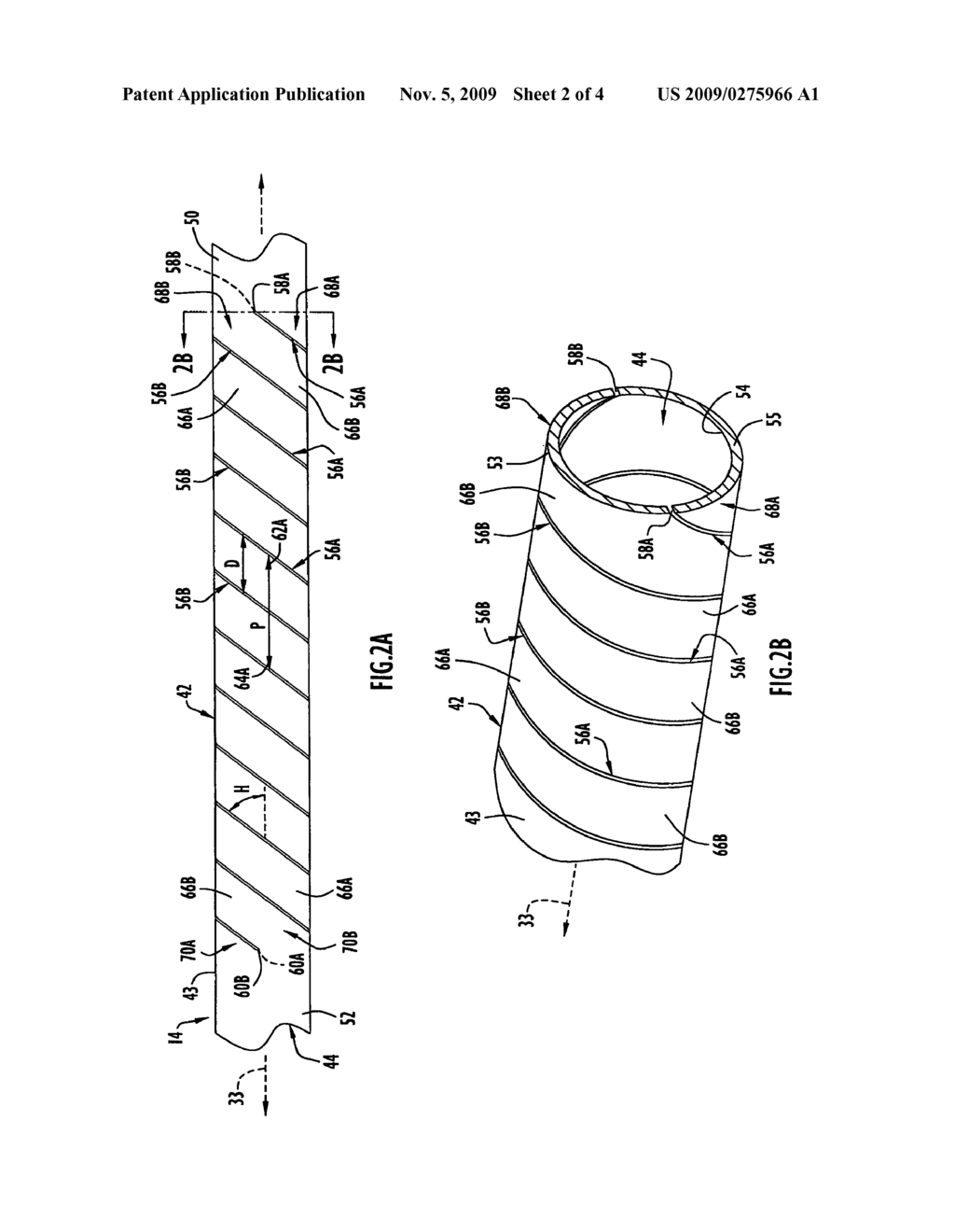 Flexible inner members having flexible regions comprising a plurality of intertwined helical cuts - diagram, schematic, and image 03