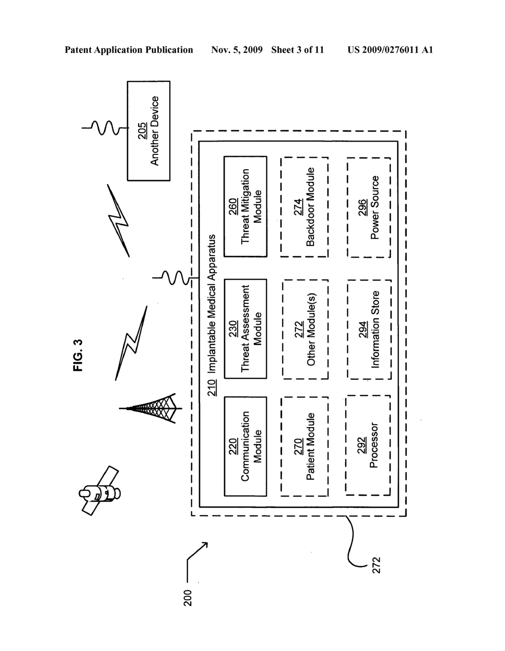 Intrusion resistant implantable medical device - diagram, schematic, and image 04