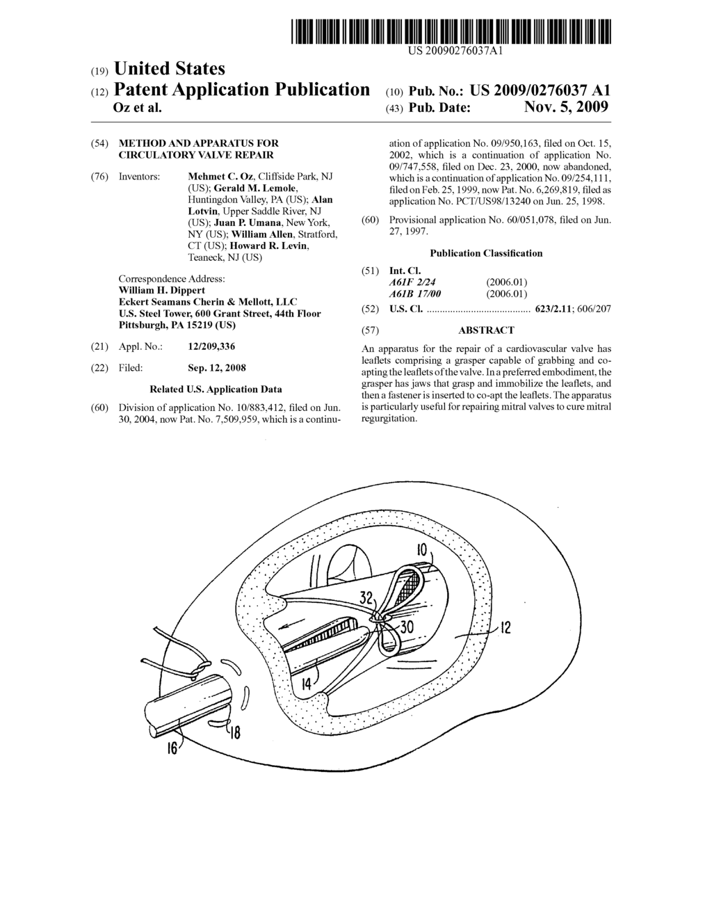 Method And Apparatus For Circulatory Valve Repair - diagram, schematic, and image 01