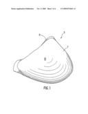 TWO-LAYER EXTERNAL BREAST PROSTHESIS WITH SELF-SHAPING FEATURE AND PROCESS FOR MANUFACTURE THEREOF diagram and image