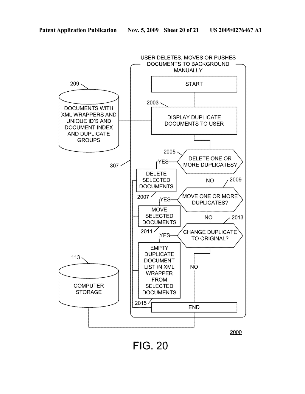 SYSTEM AND METHOD FOR NEAR AND EXACT DE-DUPLICATION OF DOCUMENTS - diagram, schematic, and image 21