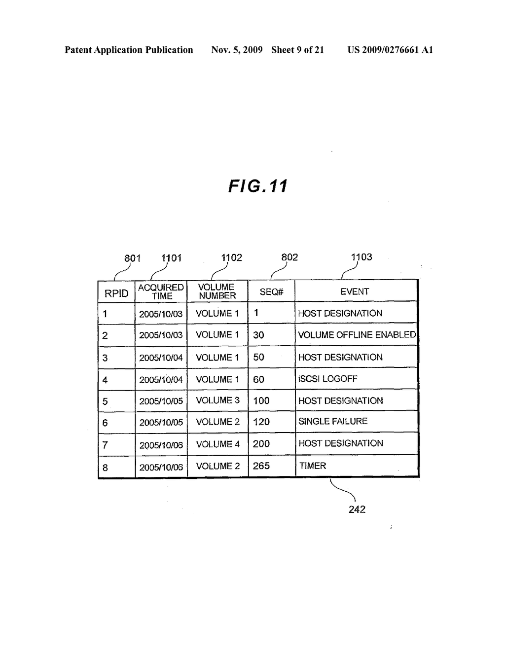 STORAGE SYSTEM CREATING A RECOVERY REQUEST POINT ENABLING EXECUTION OF A RECOVERY - diagram, schematic, and image 10