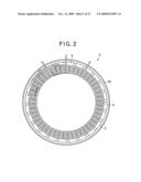 METHOD OF PRODUCING COIL MADE UP OF RECTANGULAR WAVE-SHAPED WINDINGS diagram and image