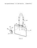 Fastener that is combined with and detached from a name plate and a hanging strap easily and quickly diagram and image