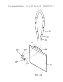 Fastener that is combined with and detached from a name plate and a hanging strap easily and quickly diagram and image