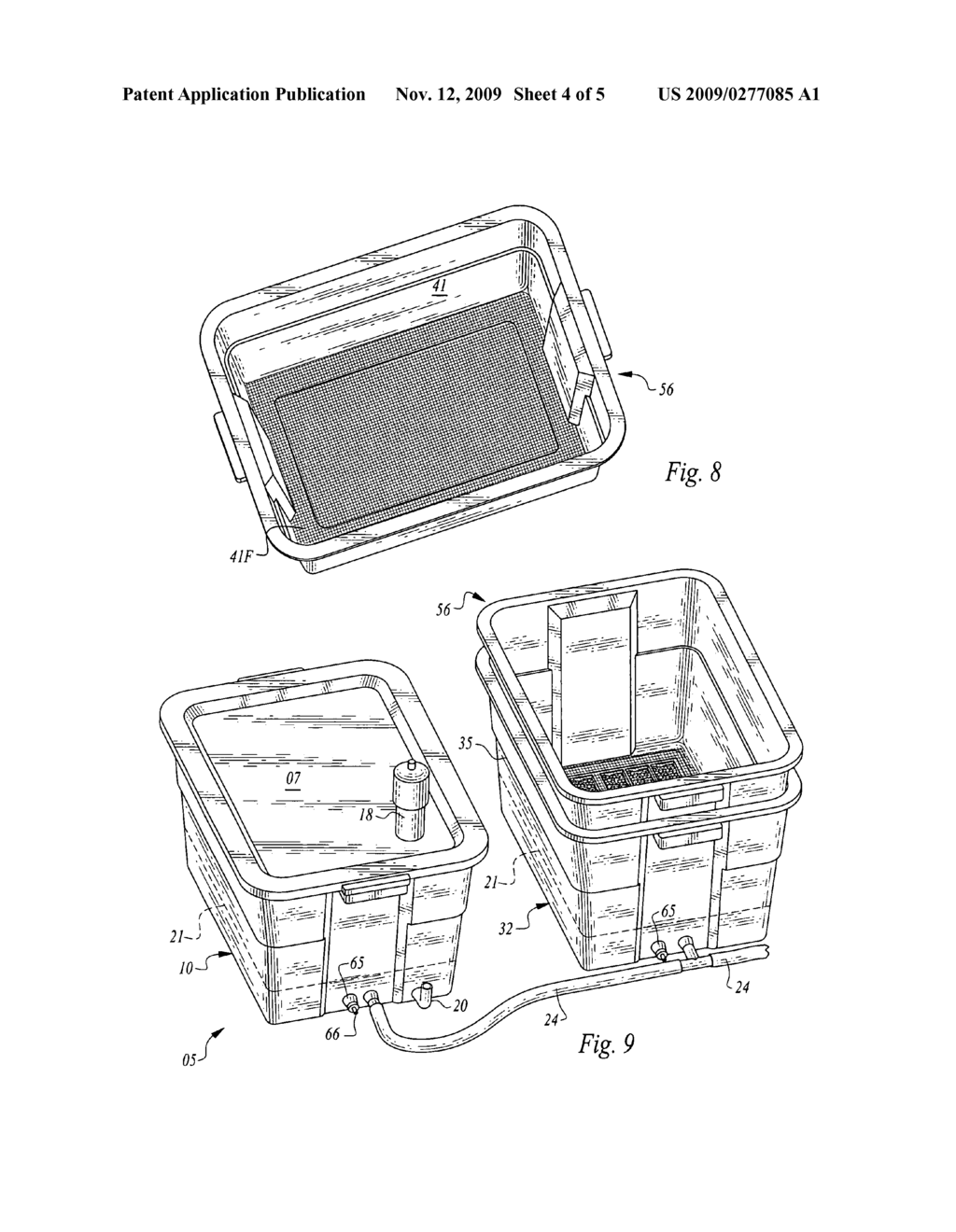 Multiple self watering container system - diagram, schematic, and image 05