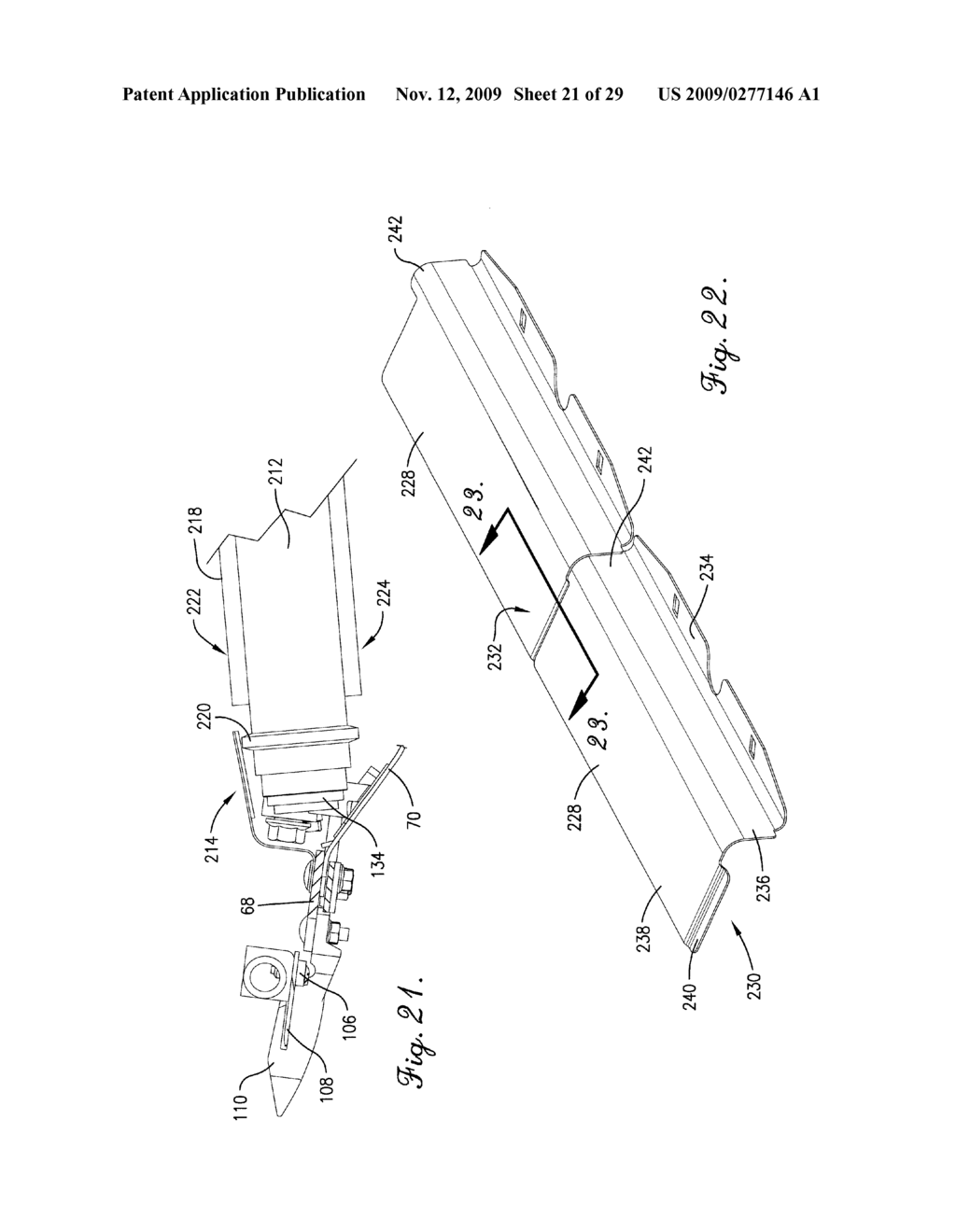 INTERLOCKING BELT GUARDS FOR A DRAPER HEADER - diagram, schematic, and image 22