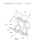 Crankshaft-free drive shaft and piston assembly of a split-cycle four-stroke engine diagram and image