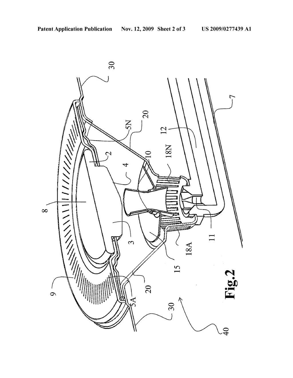 Cooking Top With Gas Burner Comprising a Semi-Permeable Element - diagram, schematic, and image 03