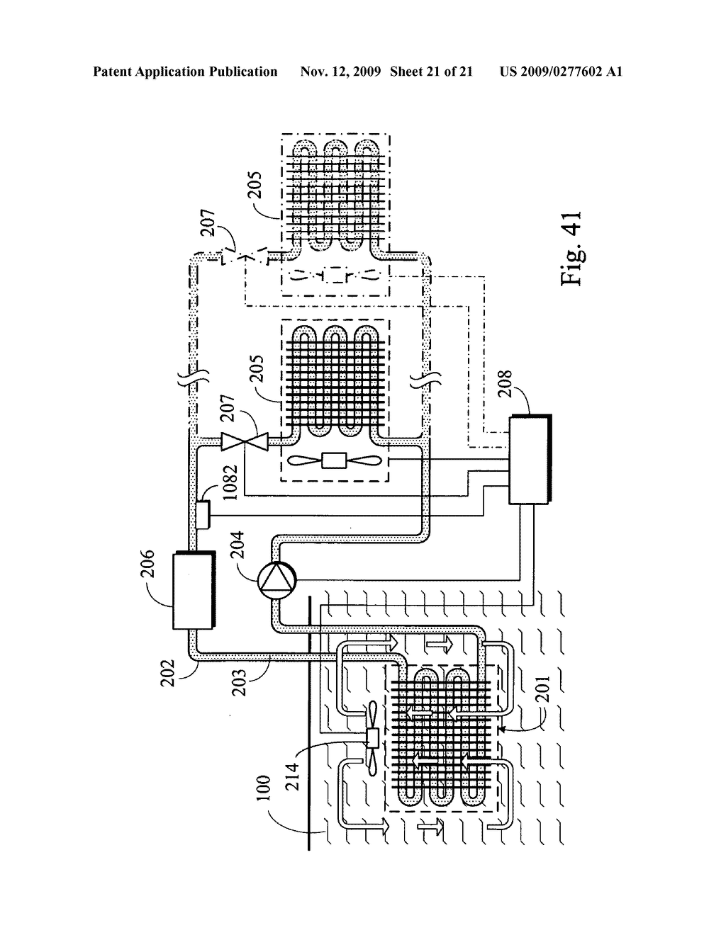 Temperature equalization air supply system of natural thermal energy with intermediate thermal storage - diagram, schematic, and image 22