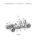 Three-Wheeled Vehicle with Centrally Positioned Motor and Driver s Seat diagram and image