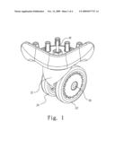 SWIVELABLE TRUNK WHEEL ASSEMBLY diagram and image