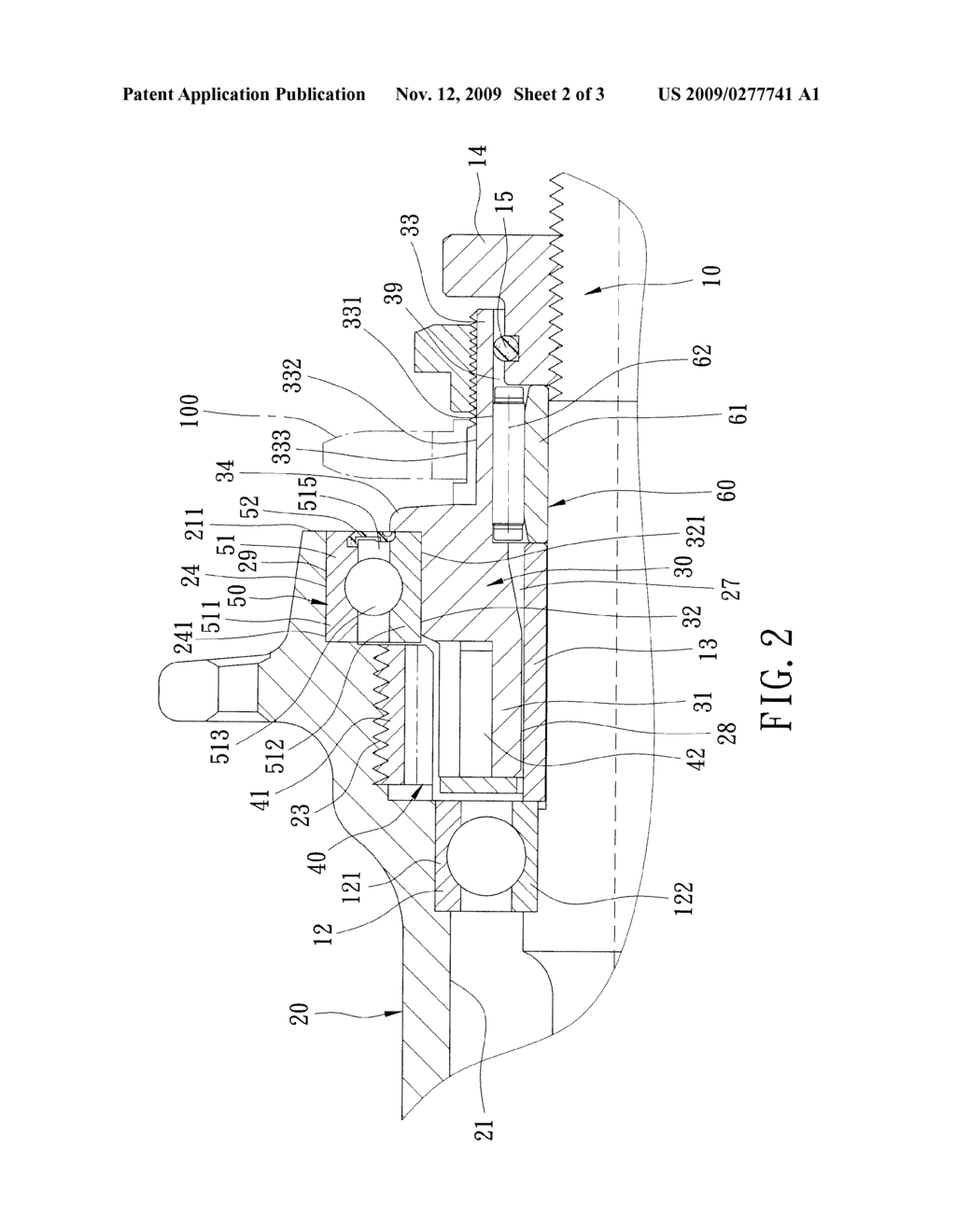 HUB AND AXLE ASSEMBLY FOR A BICYCLE - diagram, schematic, and image 03