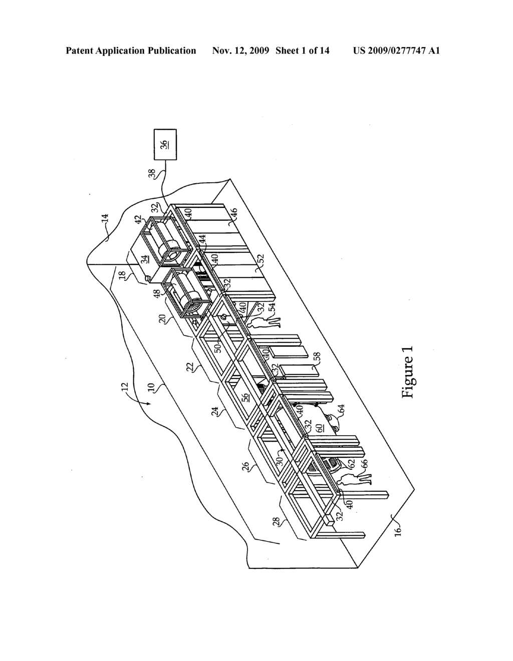 Material handling system including dual track assembly and method of operating same - diagram, schematic, and image 02