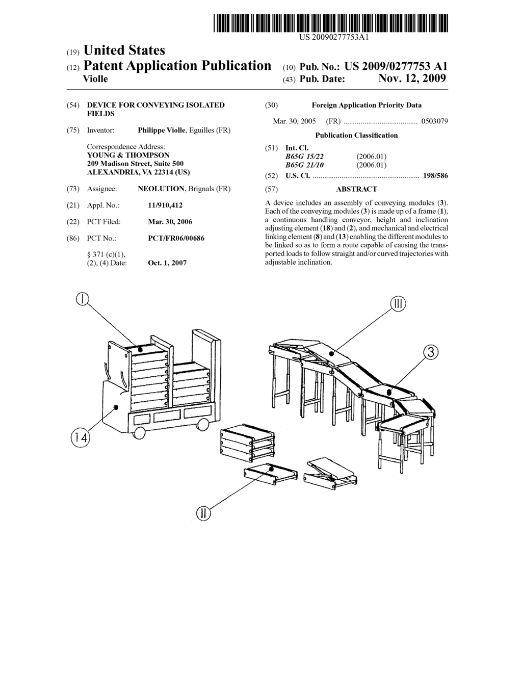 DEVICE FOR CONVEYING ISOLATED FIELDS - diagram, schematic, and image 01